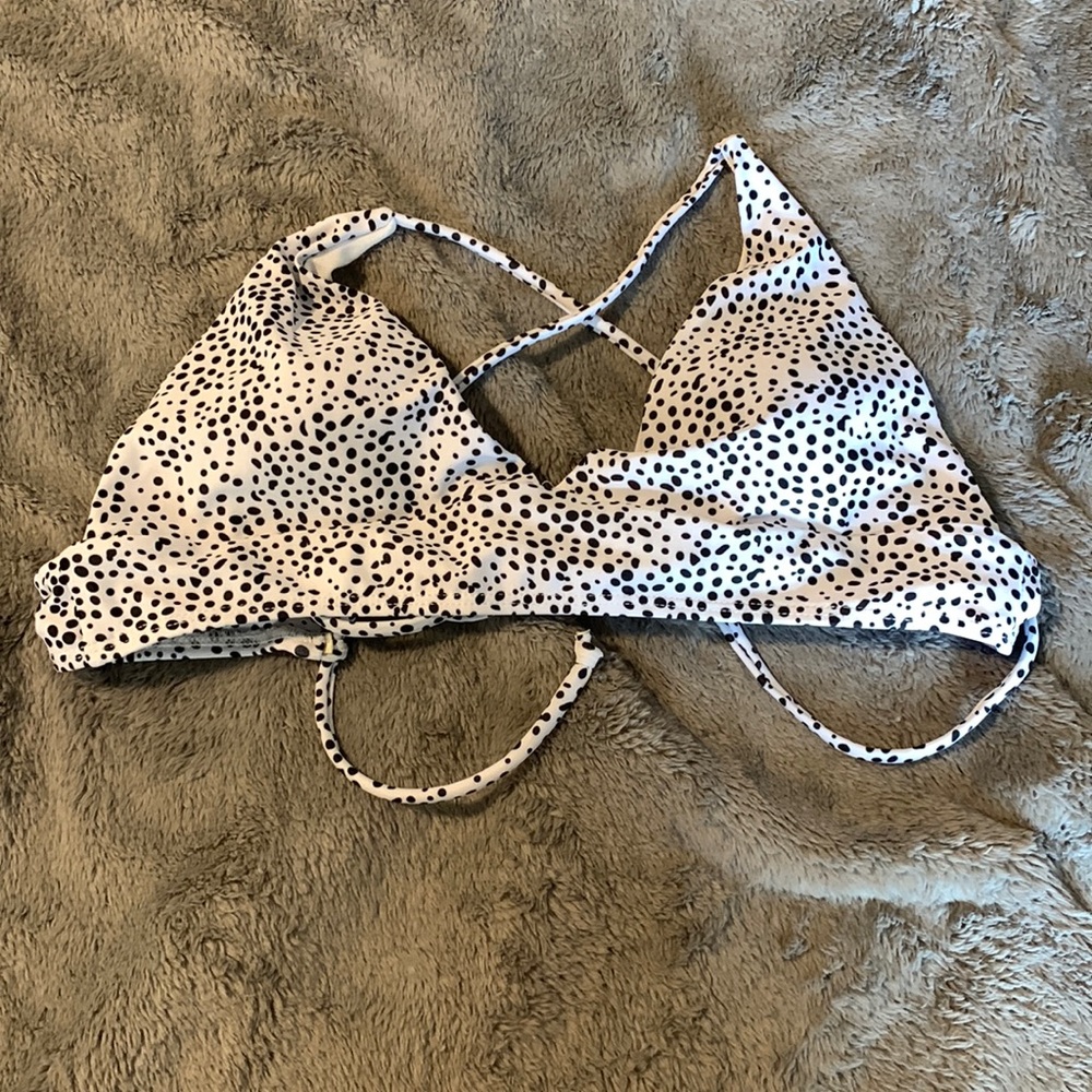 Zaful Bikini Top, size: S, lace up back